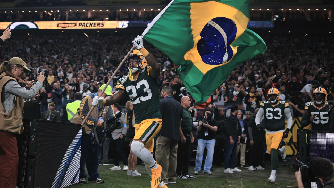 NFL anuncia 9 jogos internacionais em 2026, incluindo no Rio