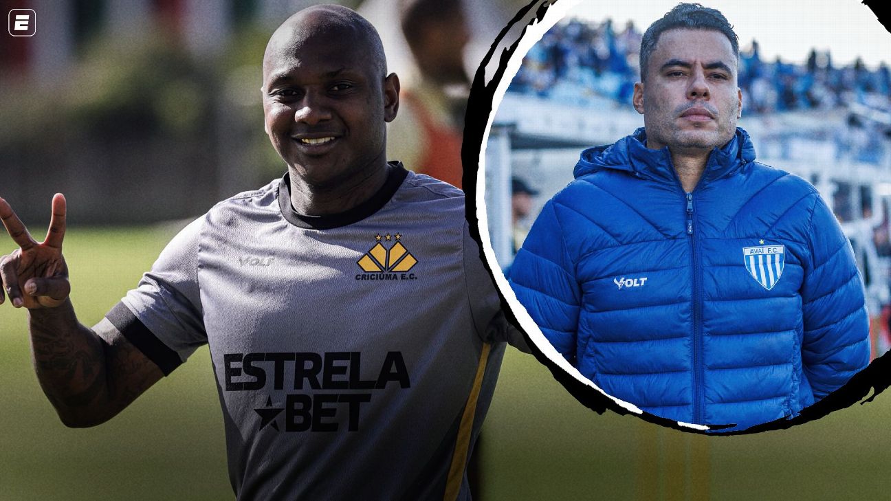 Sassá e Jair Ventura: reencontro marcado no clássico catarinense
