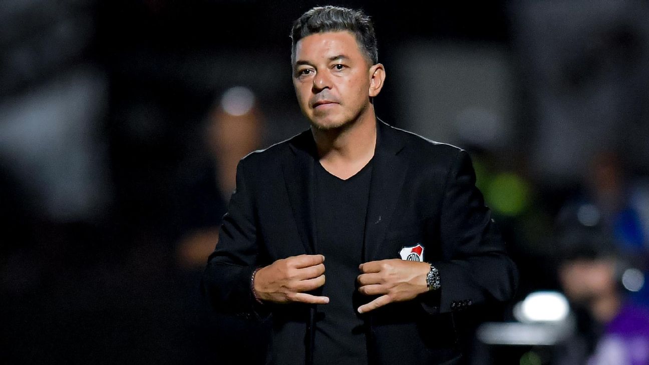 Marcelo Gallardo durante partida pelo River Plate