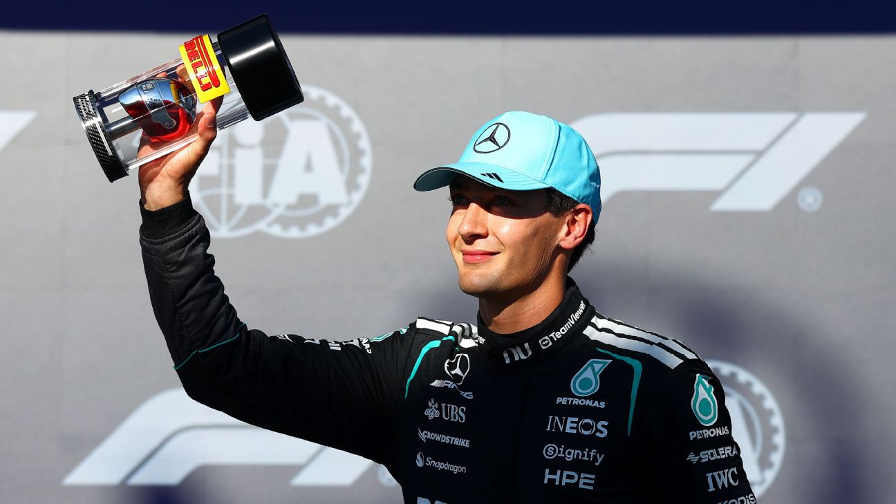 F1: Mercedes domina a classificação da sprint no GP do Canadá