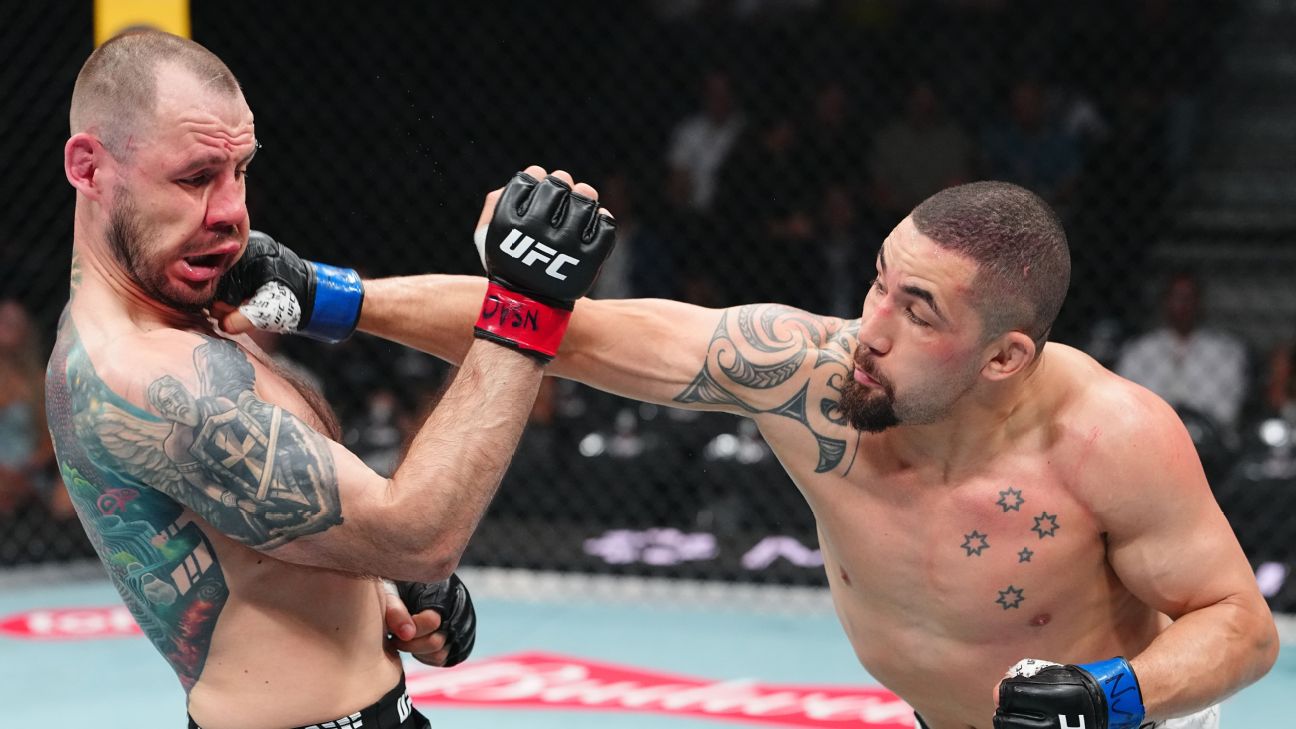 Whittaker brilha no UFC 329 com nocaute impressionante