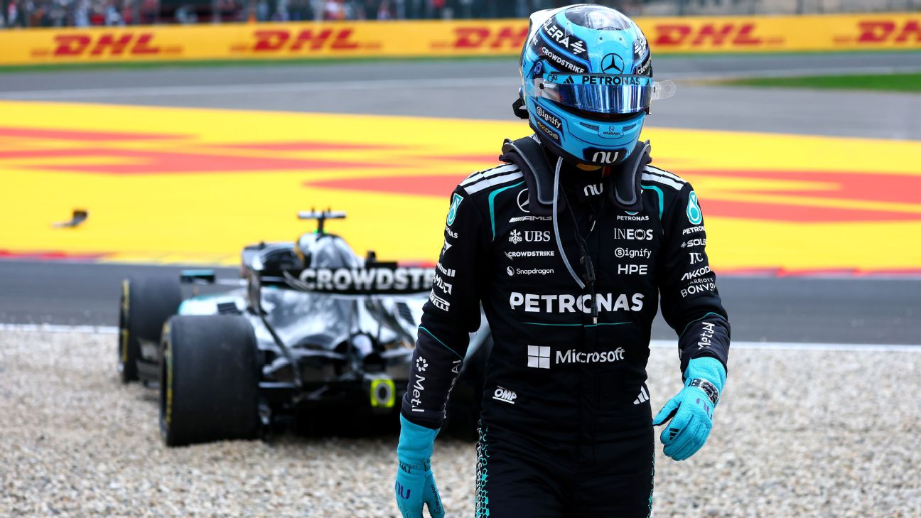Russell critica Mercedes após abandono no GP da Bélgica