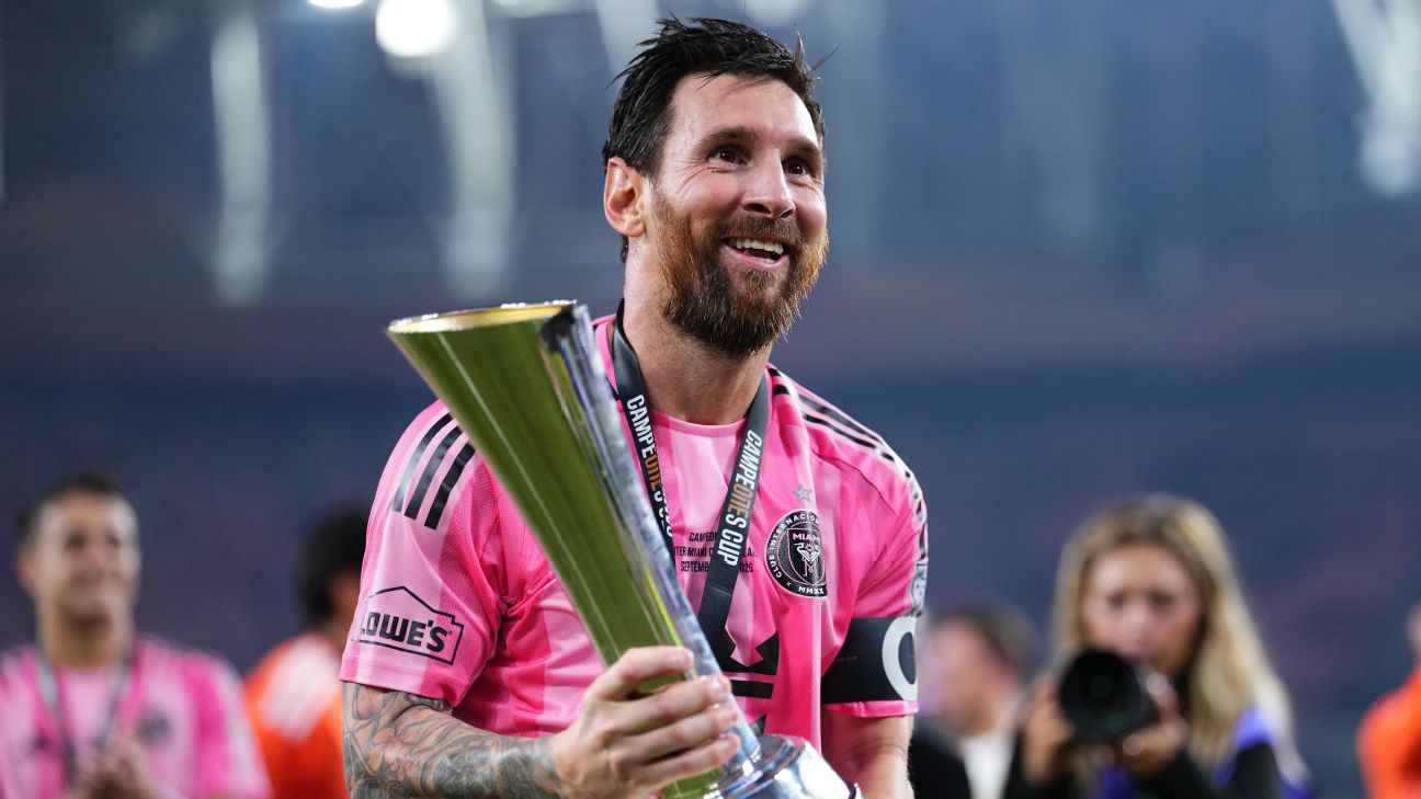 Messi marca 100 gols pelo Inter Miami e conquista 47º título